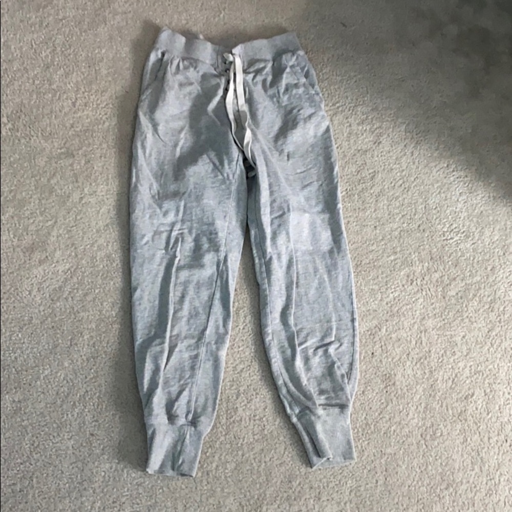 gray joggers